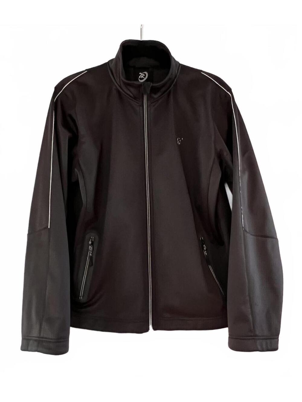 Zero Restriction Black Softshell Jacket with Zip Pockets Size L